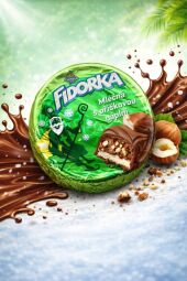  Fidorka - mléčná s oříškovou náplní, 30 g